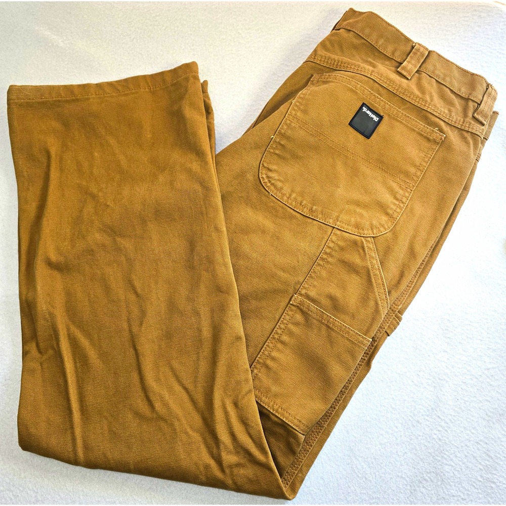 DieHard Duck Canvas Carpenter Pants Mens 38x32 Brown Workwear Utility Skater Y2K